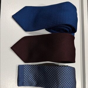 Dormeuil Blue and Brown Men's Winter Tie Collection